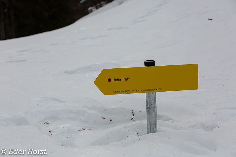 Schneeschuh Tour auf die Hohe Trett.