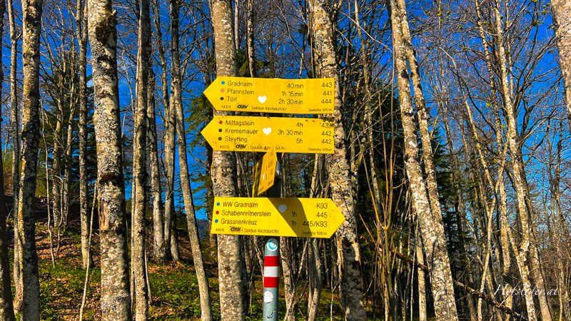 Drei Gipfltour bei Micheldorf. Pfannstein 1423m